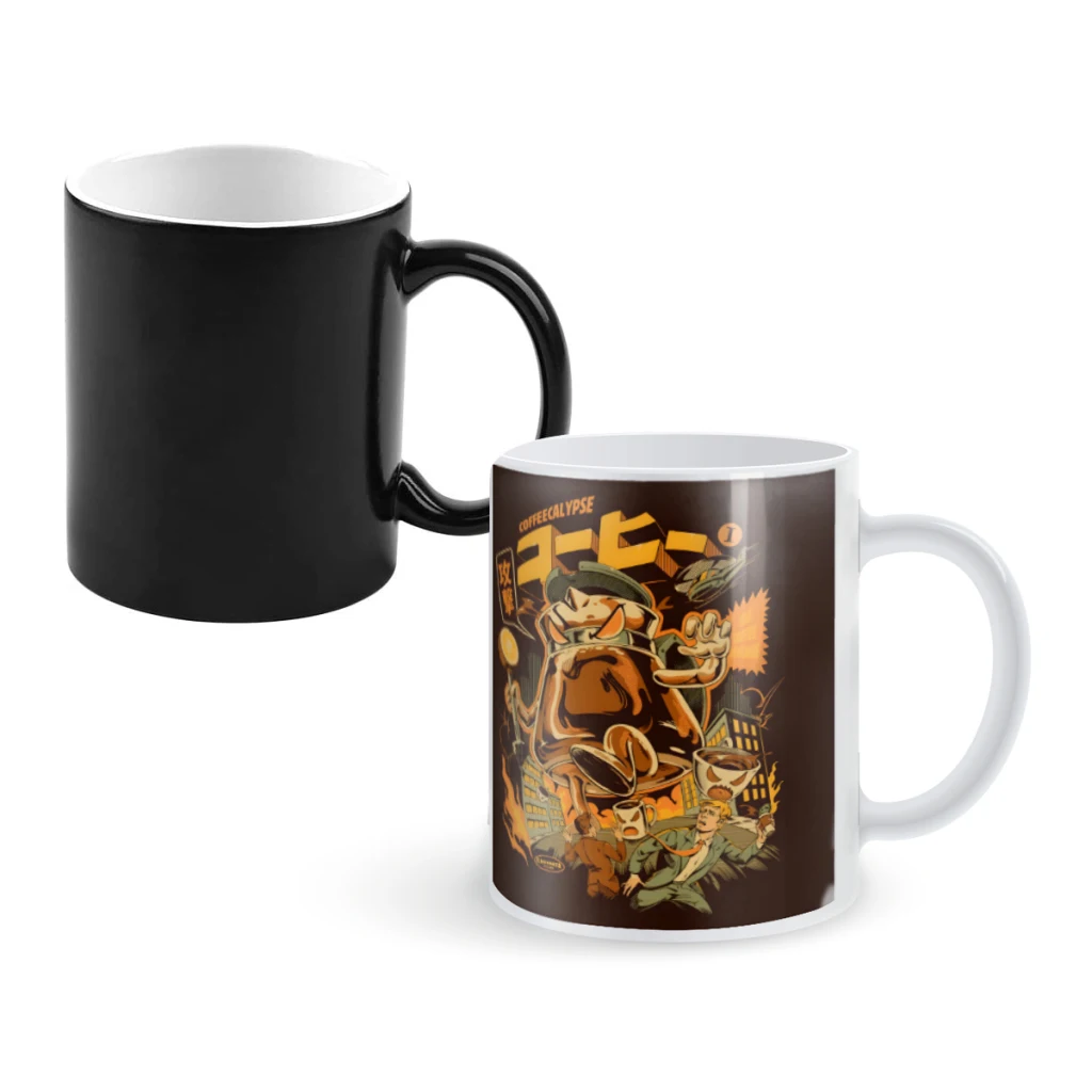 

CoffecalypseCoffee Mugs And Mug Creative Color Change Tea Cup Ceramic Milk Cups Novelty Gifts