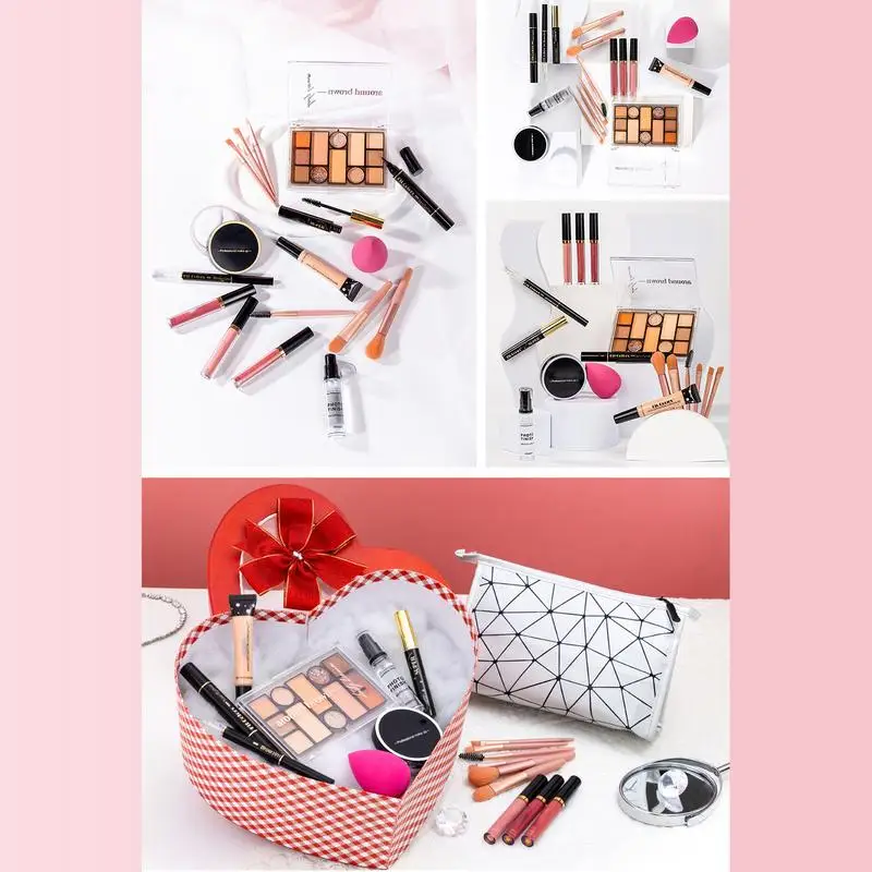 18-delige make-upkit voor vrouwen Volledige kit make-upbundel Inclusief oogschaduw make-up make-upbundel Inclusief oogschaduw make-upkits tassen