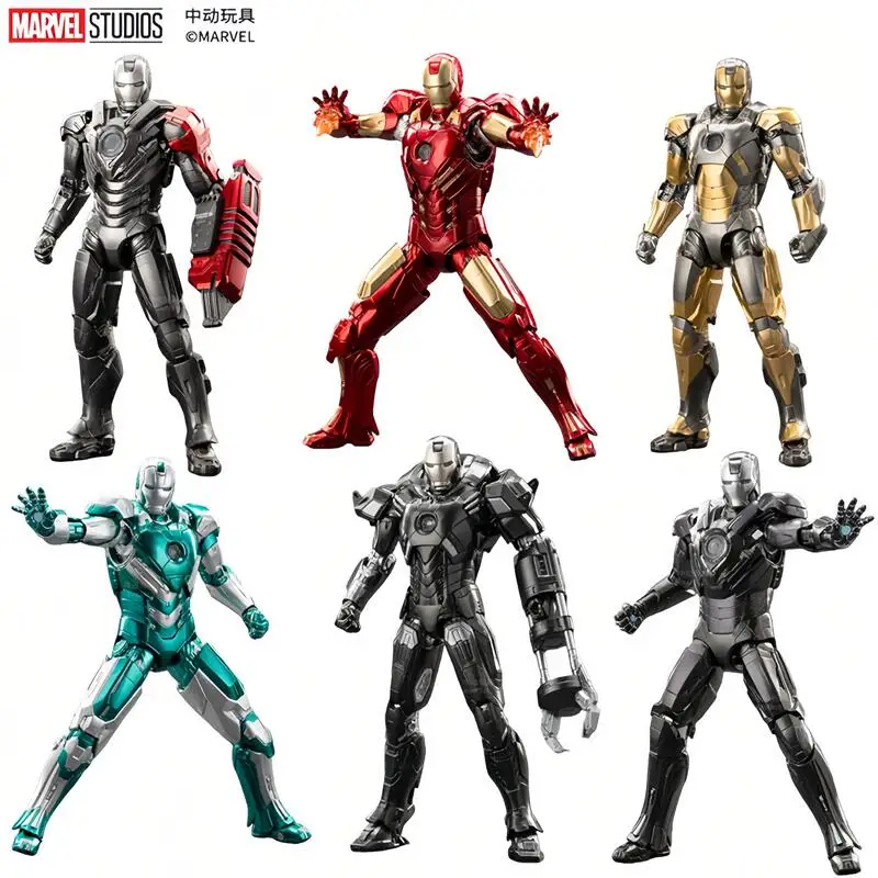 

ZD Toys The Avengers Iron Man 1/10 18CM MK8 MK20 MK29 MK-31（Piston） MK-32（Romeo） MK-34（Southpaw） Action Figures Model Toys Gift