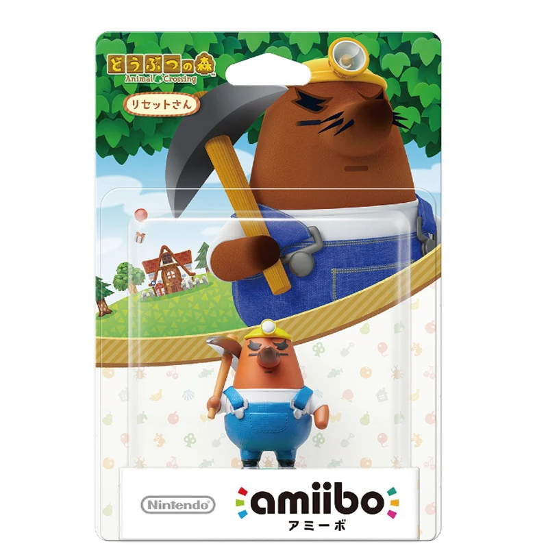 ARTSWIFT Amiibo - Animal Crossing Series Mr.Resetti Figure Original NS NFC Asian Version Region Free Gaming Collection Toy