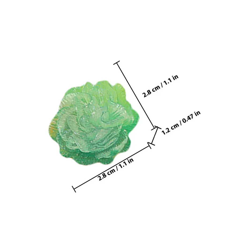 12Pcs Night Glow Camellia Resin Flower DIY Charms Floral Decor for Phone Case Hairpin Craft Accessories