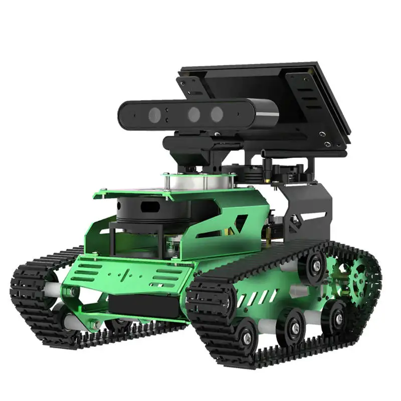 Hiwonder JetTank ROS Robot Tank Powered by Jetson Nano with Lidar Depth Camera Touch Screen, Support SLAM Mapping and Navigation