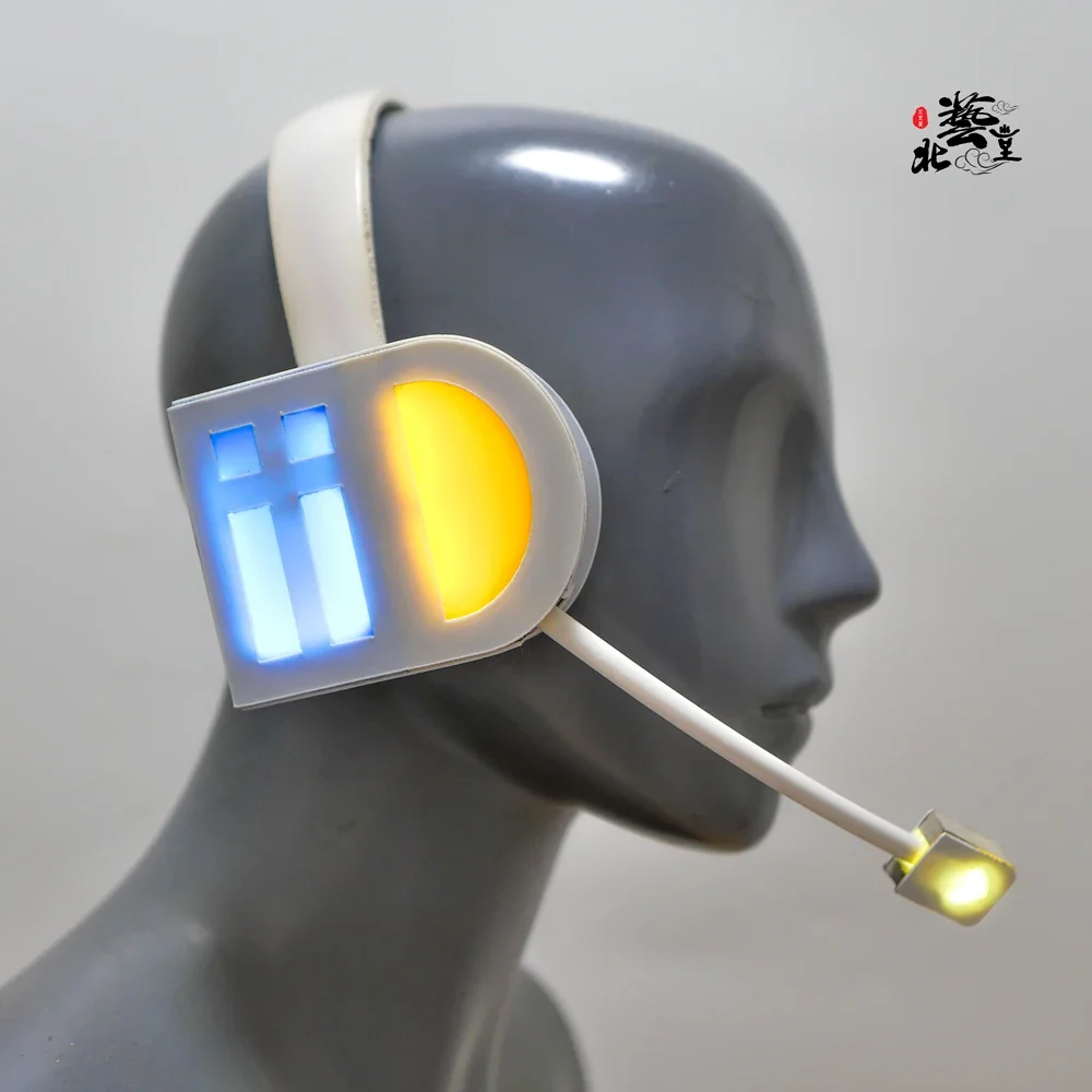 

Kagamine Rin Len Cosplay Props Led Light Earphones Headset Headwear Headphone Model Accessories Hairband Luminous