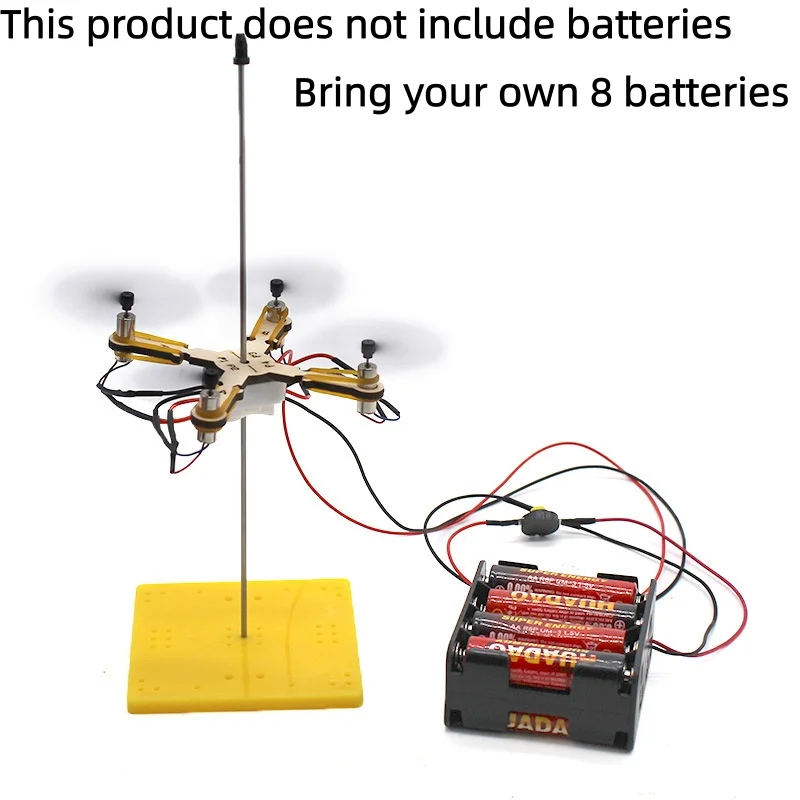 Kit de modèle de drone à monter soi-même, apprentissage STEM, exploration de la physique, outil pédagogique scientifique à assembler, jouet éducatif interactif pour enfants.