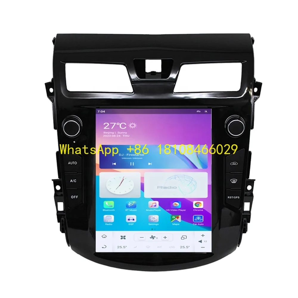 

Автомобильное радио RoadNavi Tesla Style Android 11, для Nissan Altima Teana 2013-2018, автомобильный мультимедийный плеер, беспроводной Carplay 4G
