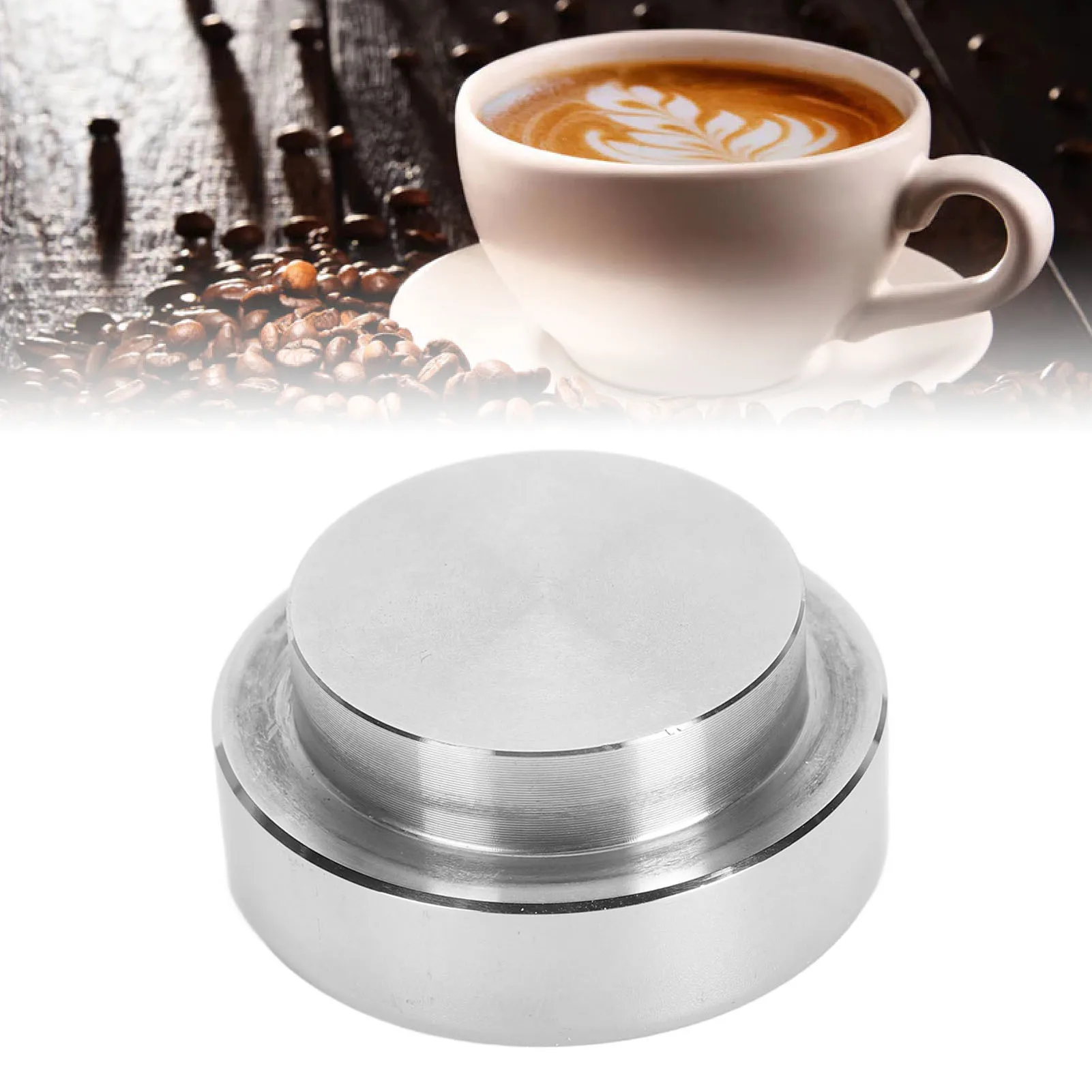 

Coffee Grounds Tamper Coffee Tamper 304 Stainless Steel Coffee Press Tool Tamper Rust Resistant Silver Hand Coffee Tamper