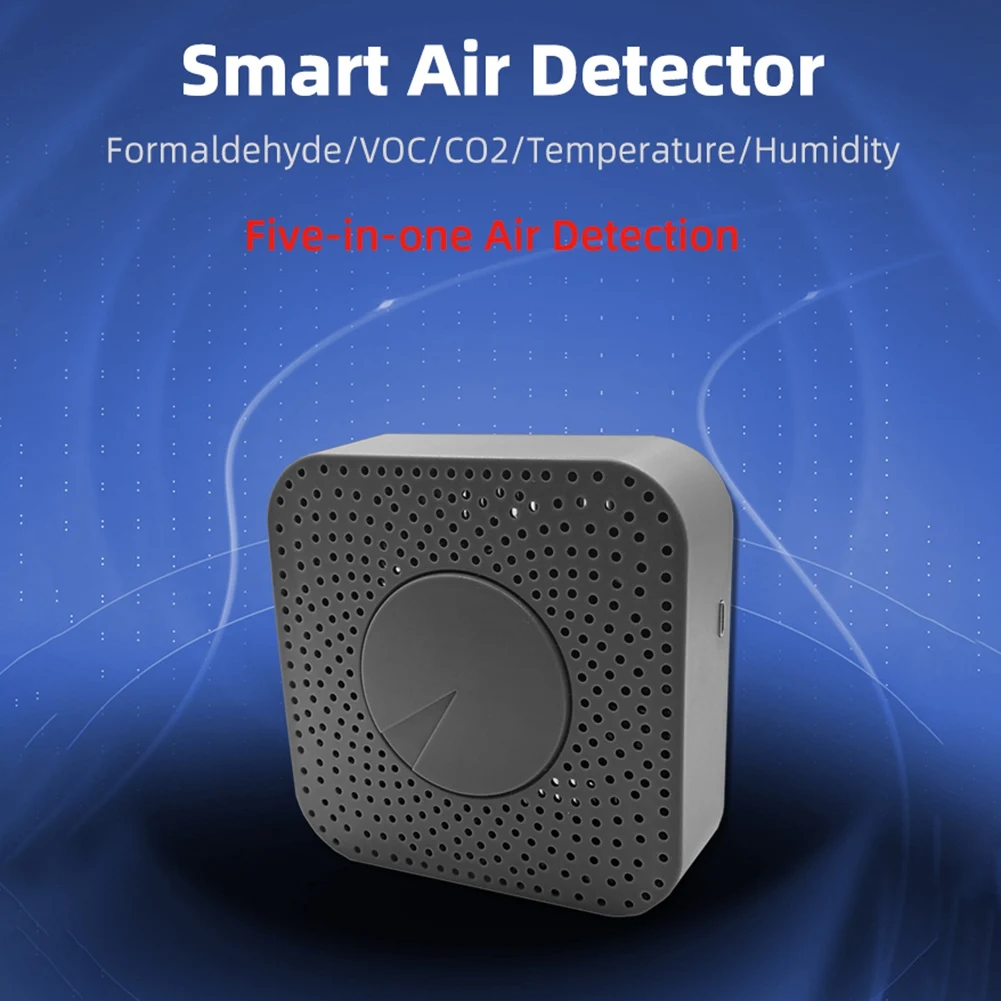 Tuya Zigbee Smart Air Quality Monitor CO2 Meter Carbon Dioxide Detector Voc Formaldehyde Auto Alarm