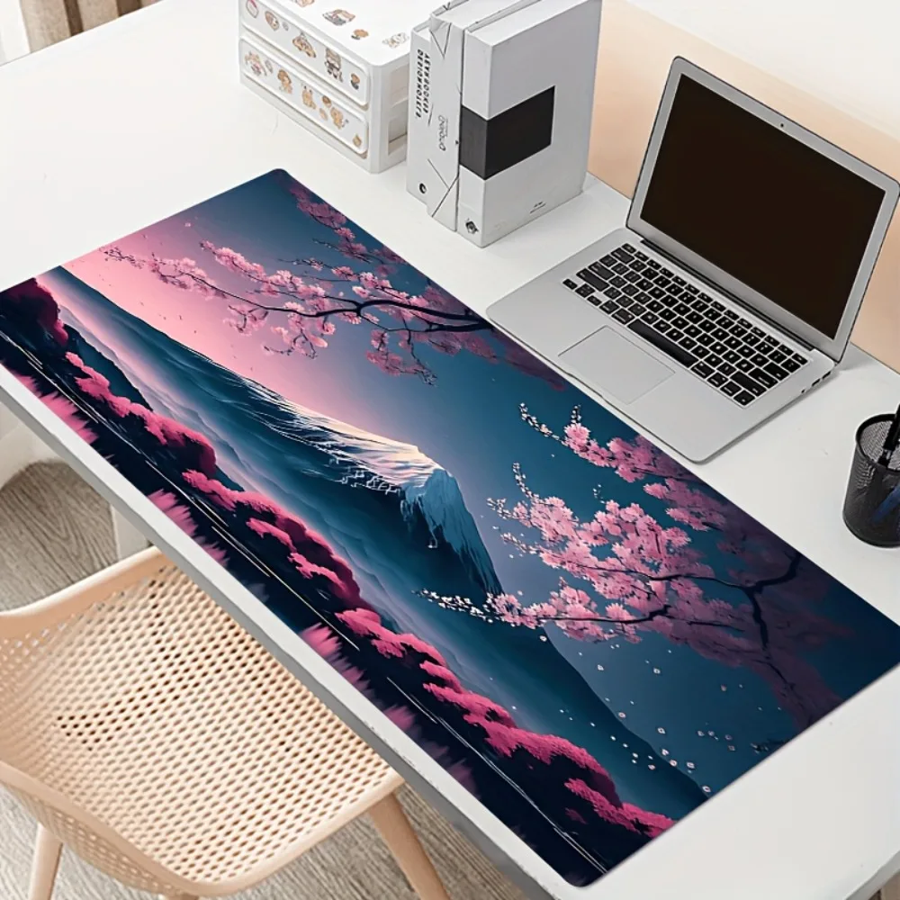 Cherry gaming mat and mouse pad - Deep purple love and deepspace mouse gamer office desk accessories mat коврик для мыши