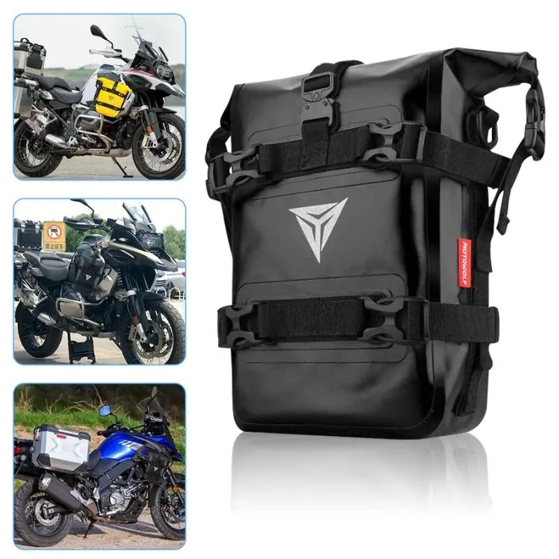 

Водонепроницаемая мотоциклетная сумка Motowolf, мотоциклетный туристический боковой рюкзак, желтые сухие седельные сумки для приключений, универсальные