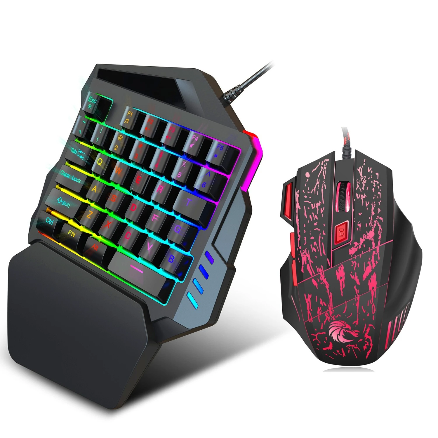 E-sports one-handed 35-key membrane keyboard, convenient left-hand operation, external gaming keypad