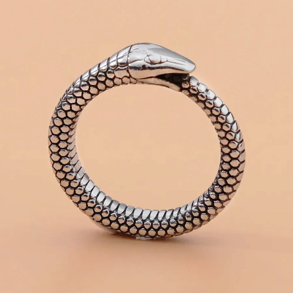 الفولاذ المقاوم للصدأ ثعبان خواتم للرجال والنساء ، Vintage مجوهرات الحيوان ، فاسق ، والأزياء بسيطة ، هدايا السائق ، دروبشيبينغ
