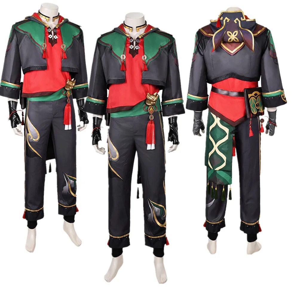 

Yip Game Genshin Impact Gaming Cosplay RolePlay Clothes Costume Adult Men Male Fantasy Halloween Carnival Party Disguise Outfits