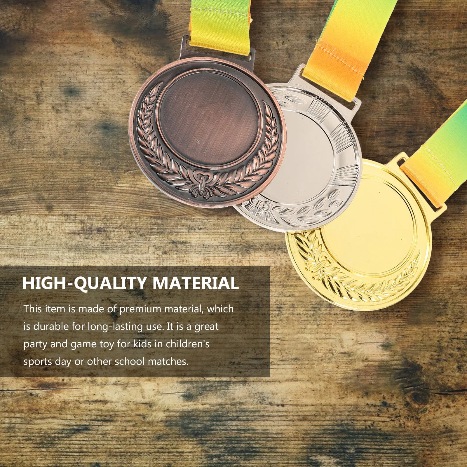 

3pcs Metal Winner Medals Set Winner Awards Metal Prize For Competition Sports Running Ceremony Gift