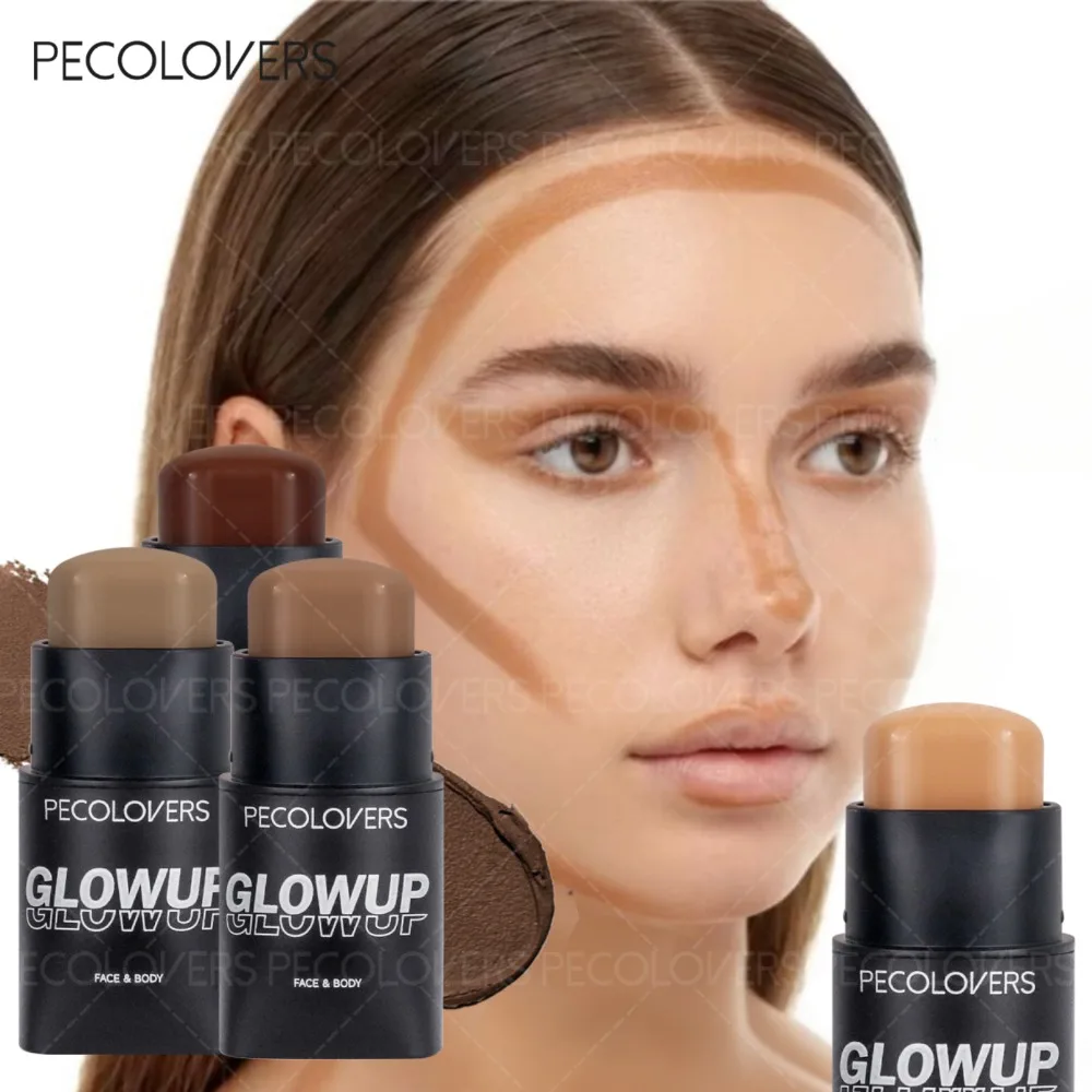 フルカバー毛穴くま防水フェイスブロンザー輪郭コンシーラーファンデーションフェイスコレクター輪郭スティックフェイスメイク