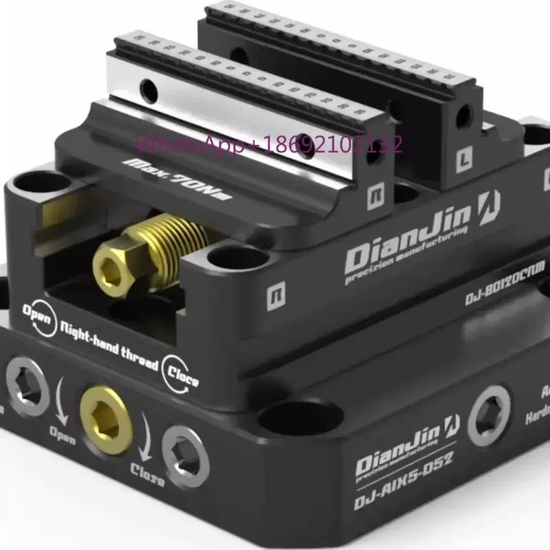 Four-Five-Axis Fixture Self-centering Vise Positive Paired with Zero Point Quick Change Four Axis L-block Bridge Board DJ-6080H