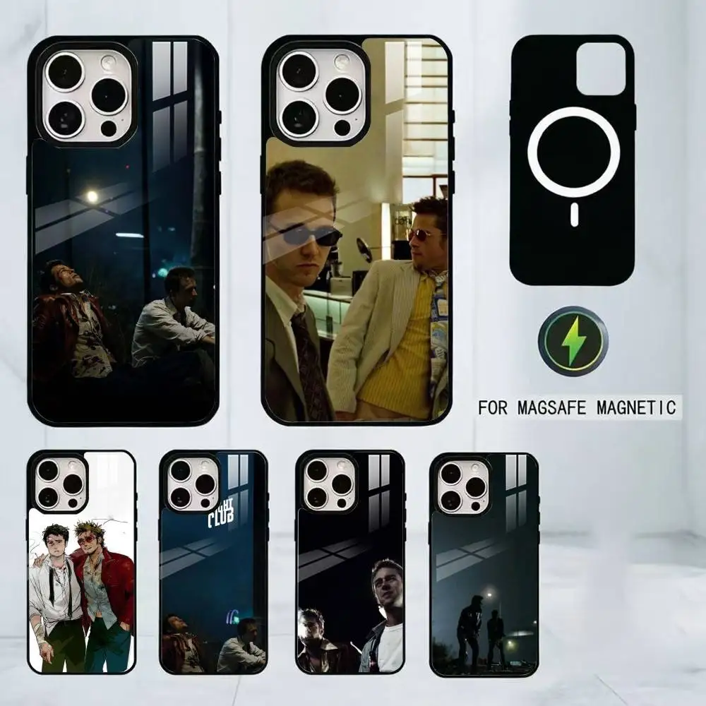 

Fight Club Phone Case For iPhone17,16,15,14,13,12,11 Plus,Pro Magnetic For Magsafe Wireless Charging