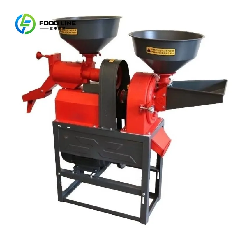 Small Portable Home Flour Milling Machine Rice Mill and Grain Grinder with Motor Core Components  Customized