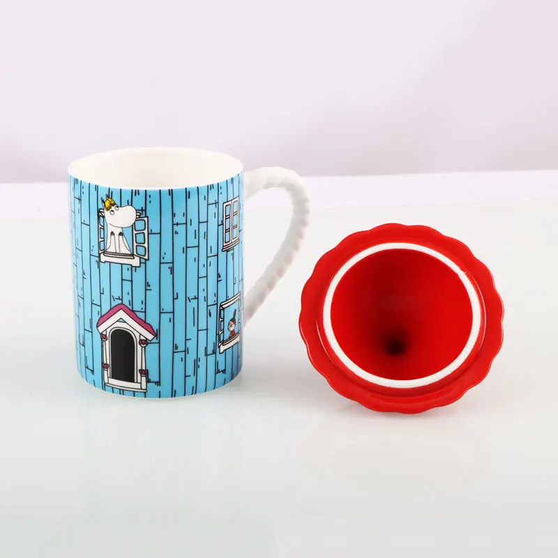 Creative Moomin House Ceramic Mug Anime Action Figure Anime Merchandise Desktop Decoration Large Capacity Milk Juice Water Cup