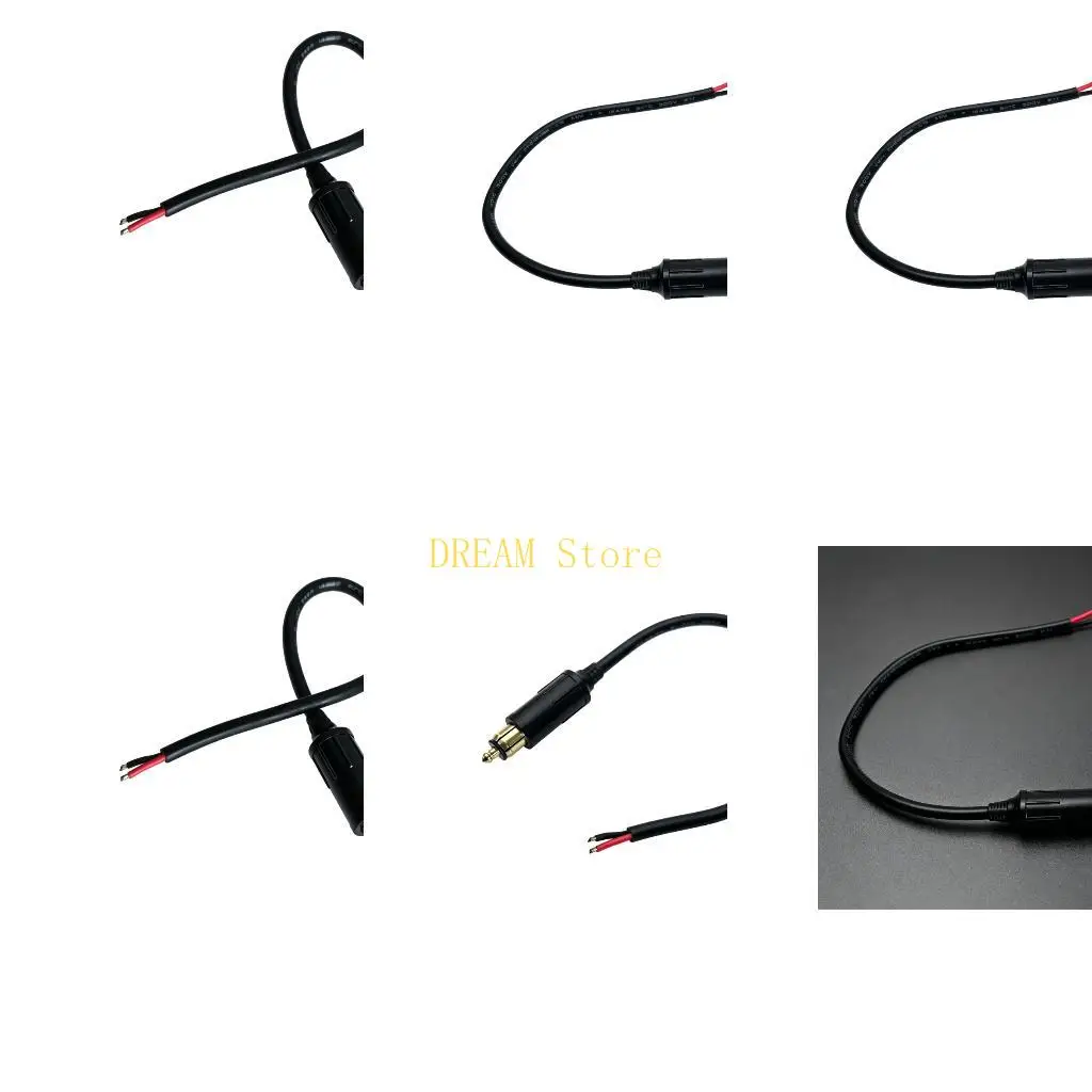 14 Wire Size Motorcycle DIN Power Cable with Open Wire End for Accessory Lighting, Inflator Use and General Wiring Best Sale