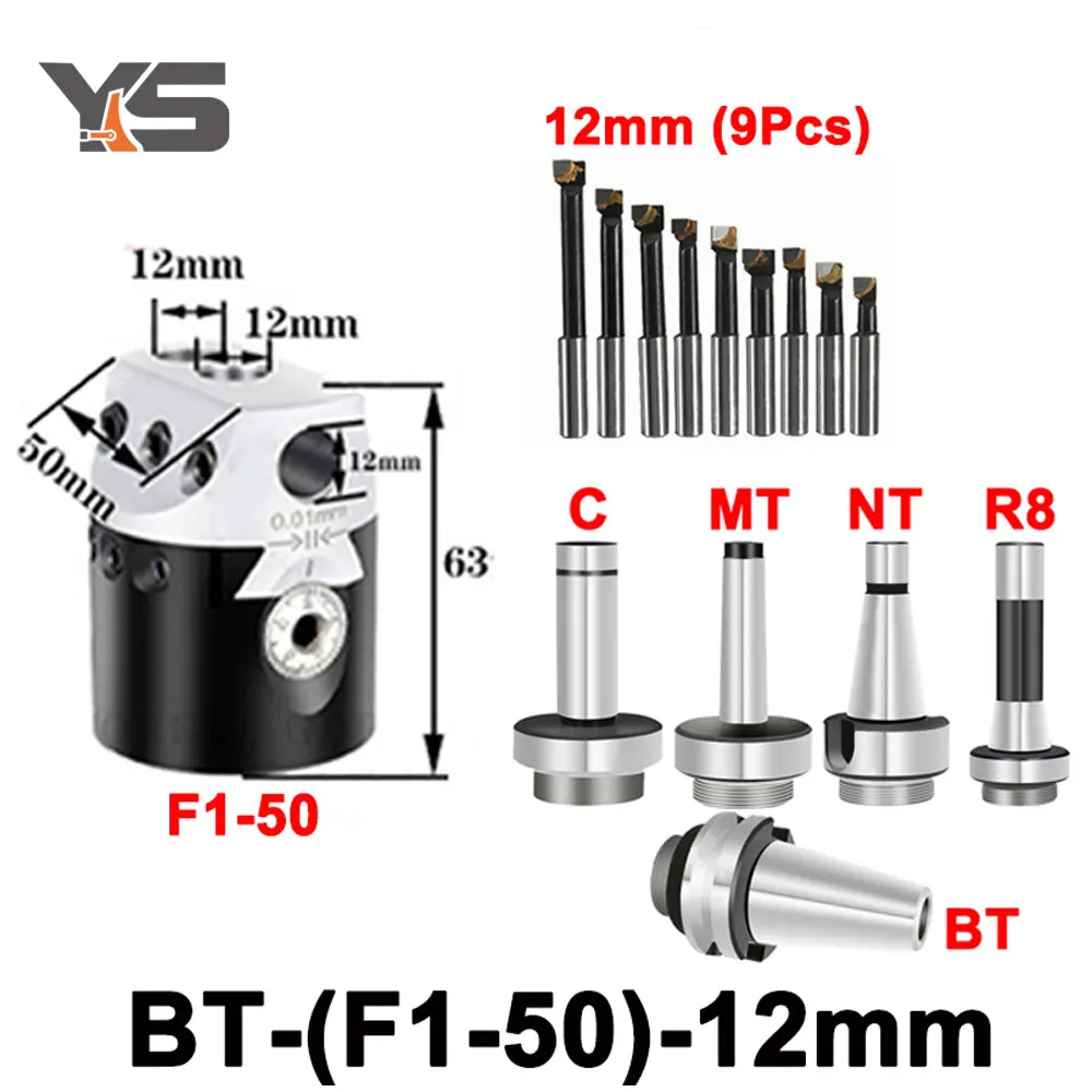 Torno Chato Bar para Fresadoras Chave Titular tipo f1 50 mm 75 mm 100 mm 12 mm 18 mm 25 mm