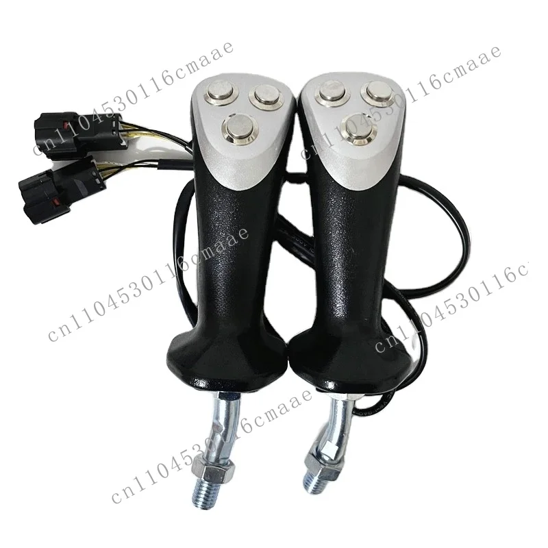 Excavator electromagnetic chuck wooden clip hydraulic shear gripper three button electronic control joystick handle glue