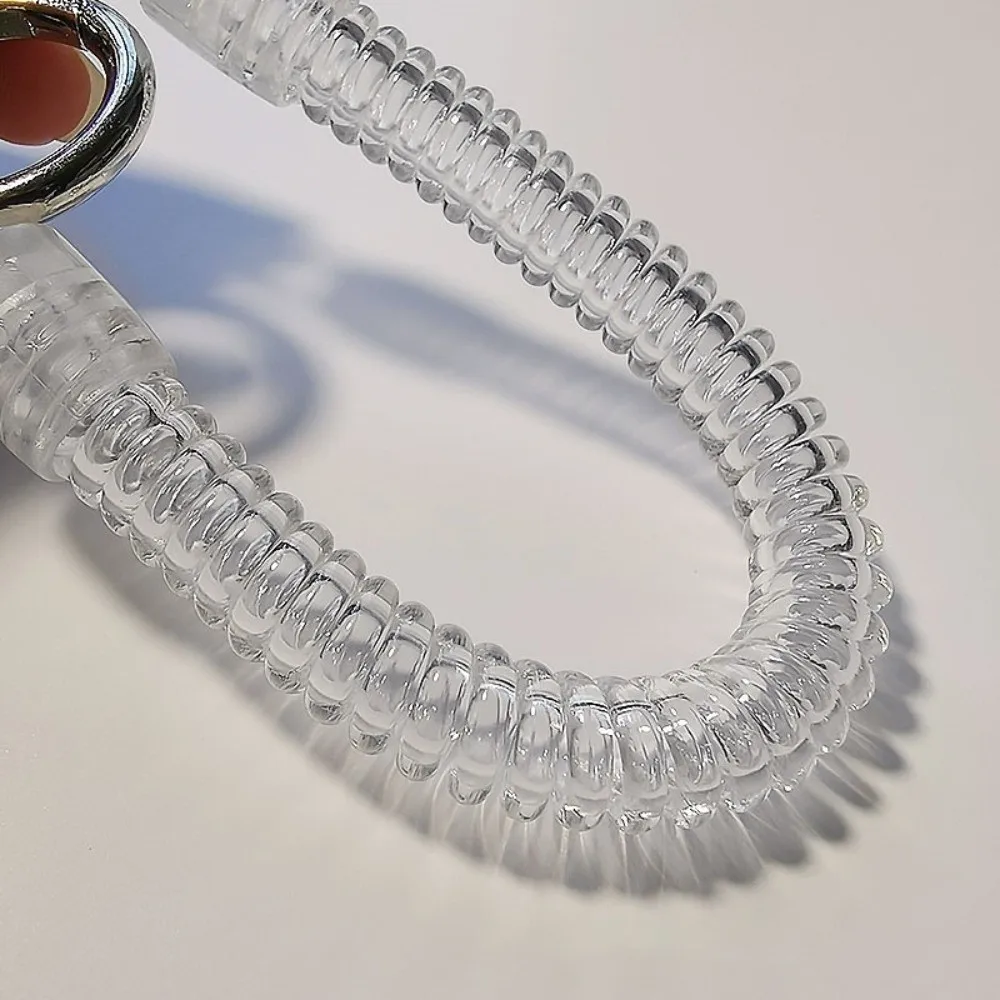 

Телескопический ремешок с защитой от потери веревки, подвеска с металлической пряжкой, пружинный ремешок для мобильного телефона, пружинный пружинный страховочный трос для телефона