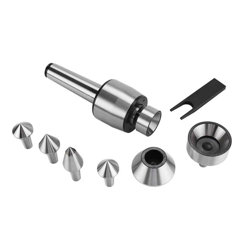Machine tool medium-sized multi-purpose high-speed steel live center with bearing core components