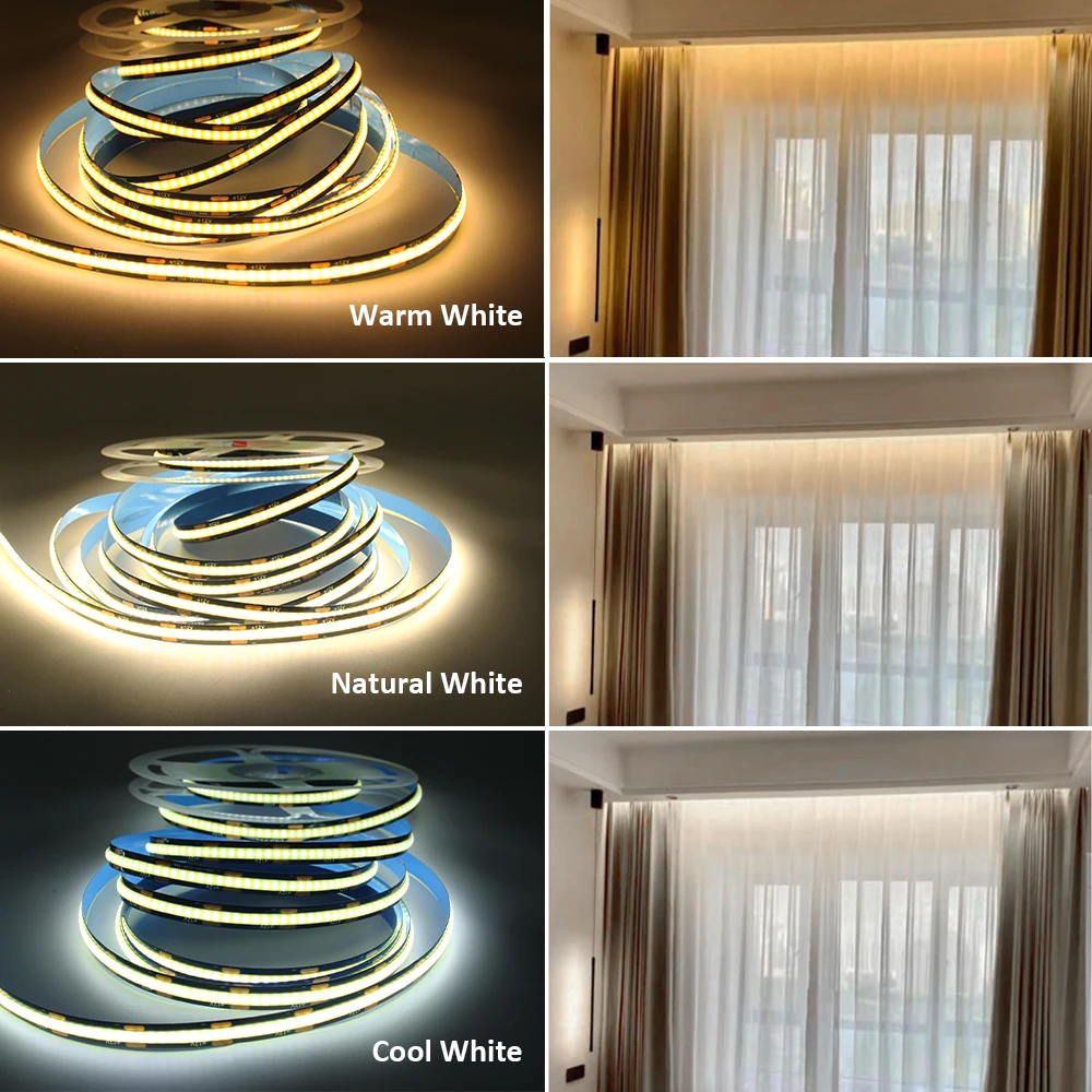 Светодиодная лента COB 12В, 32 – обзор и цена Lighting Decoration On Wall