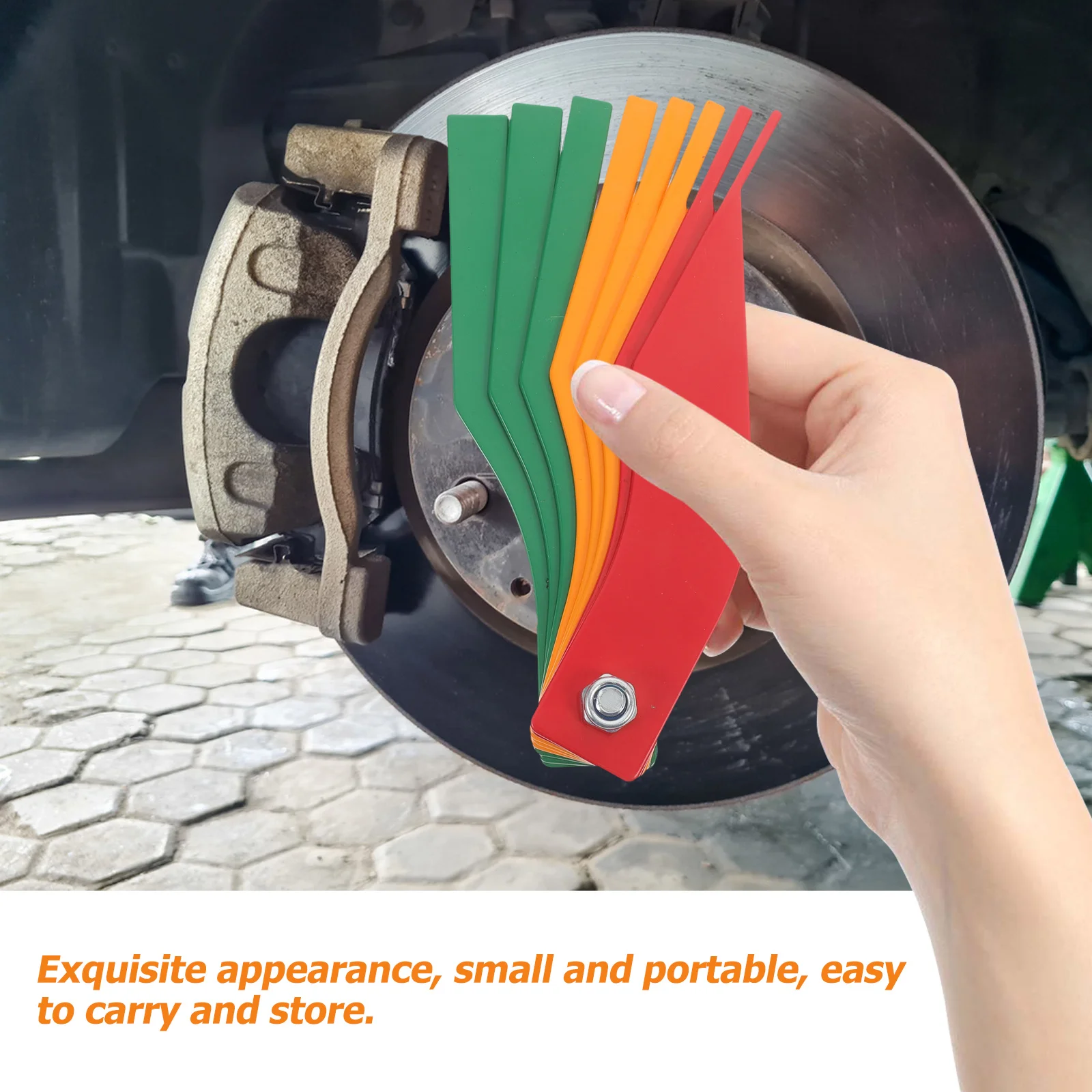 أداة قياس سمك وسادة الفرامل أداة قياس السيارات المتينة لأسطوانة القرص وسادات الفرامل أداة قياس محمولة #1