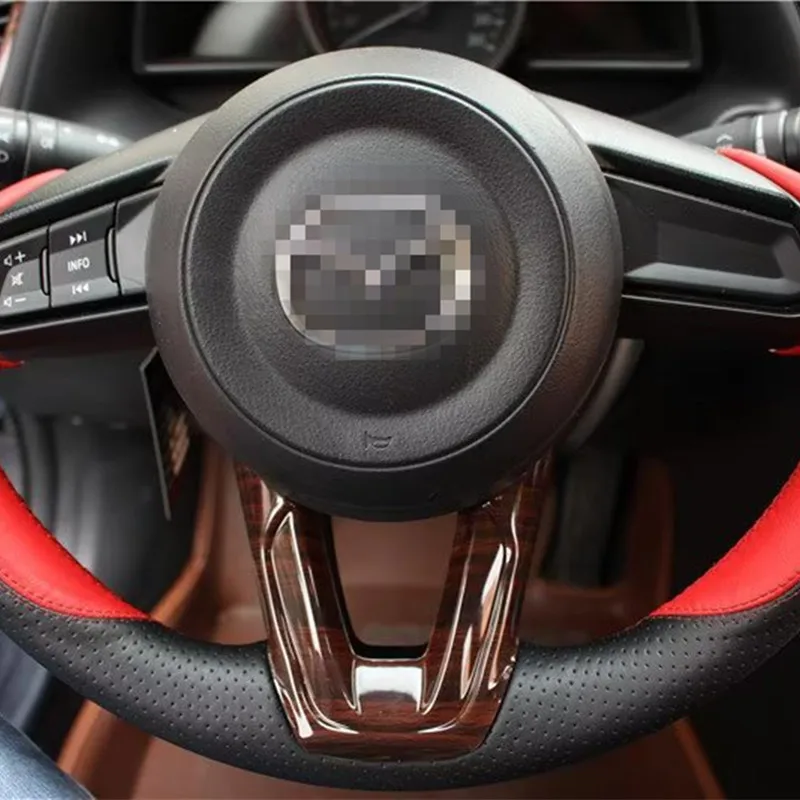 

Автомобильный интерьер, рамка рулевого колеса, панель, обшивка, стикер для стайлинга, подходит для Mazda 3 Axela 2017-2019