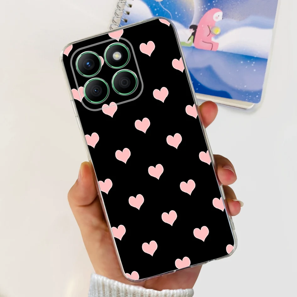 For Honor X8b 4G Case 2023 Cute Cartoon Cat Silicone Soft Cover Shockproof Bumper For Honor X8B Coque LLY-LX1 LLY-LX2 X 8B Funda