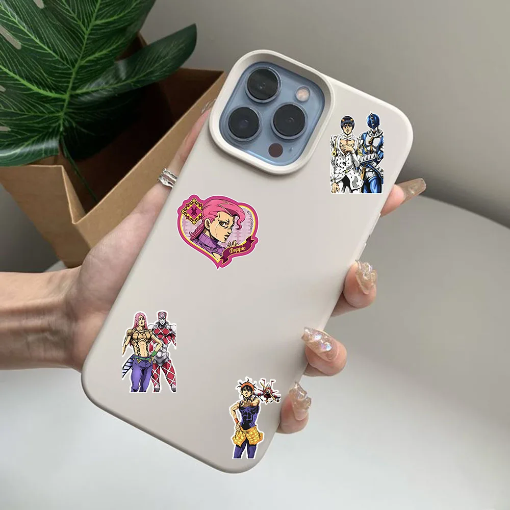 55PCS Jojo's Bizarre Adventure Cartoon Q Version Anime Peripheral Stickers Notebook Phone Case Decorative Stickers