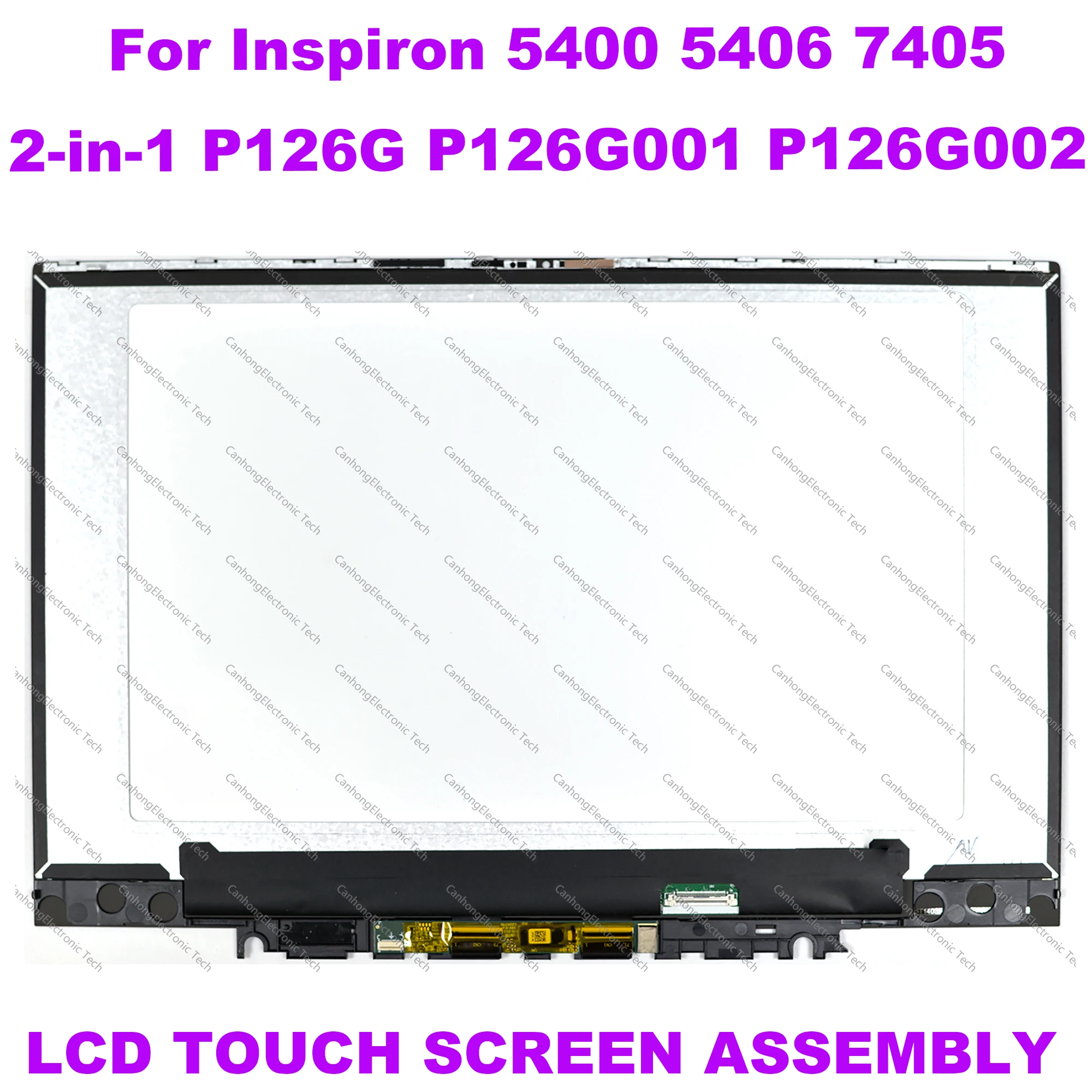 Imagem -01 - Montagem de Substituição do Painel de Exibição de Toque da Tela Lcd para Dell Inspiron 5400 5406 7405 2-em1 P126g001 P126g002 14