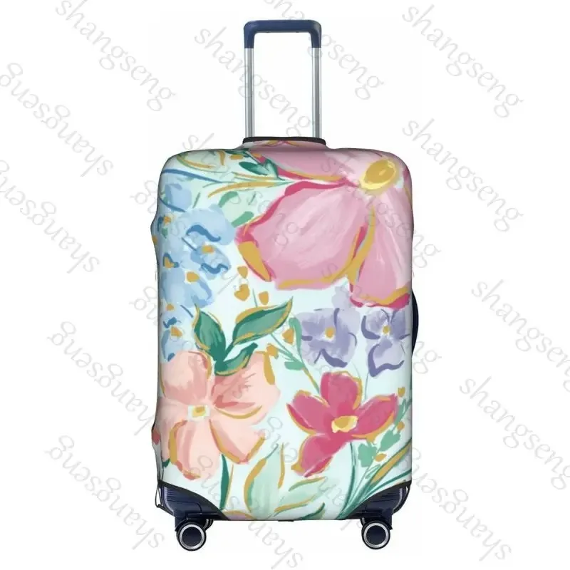 

tropical leaves Travel suitcase protective case, suitcase cover, elastic protection, washable Luggage cover, 18-32 in