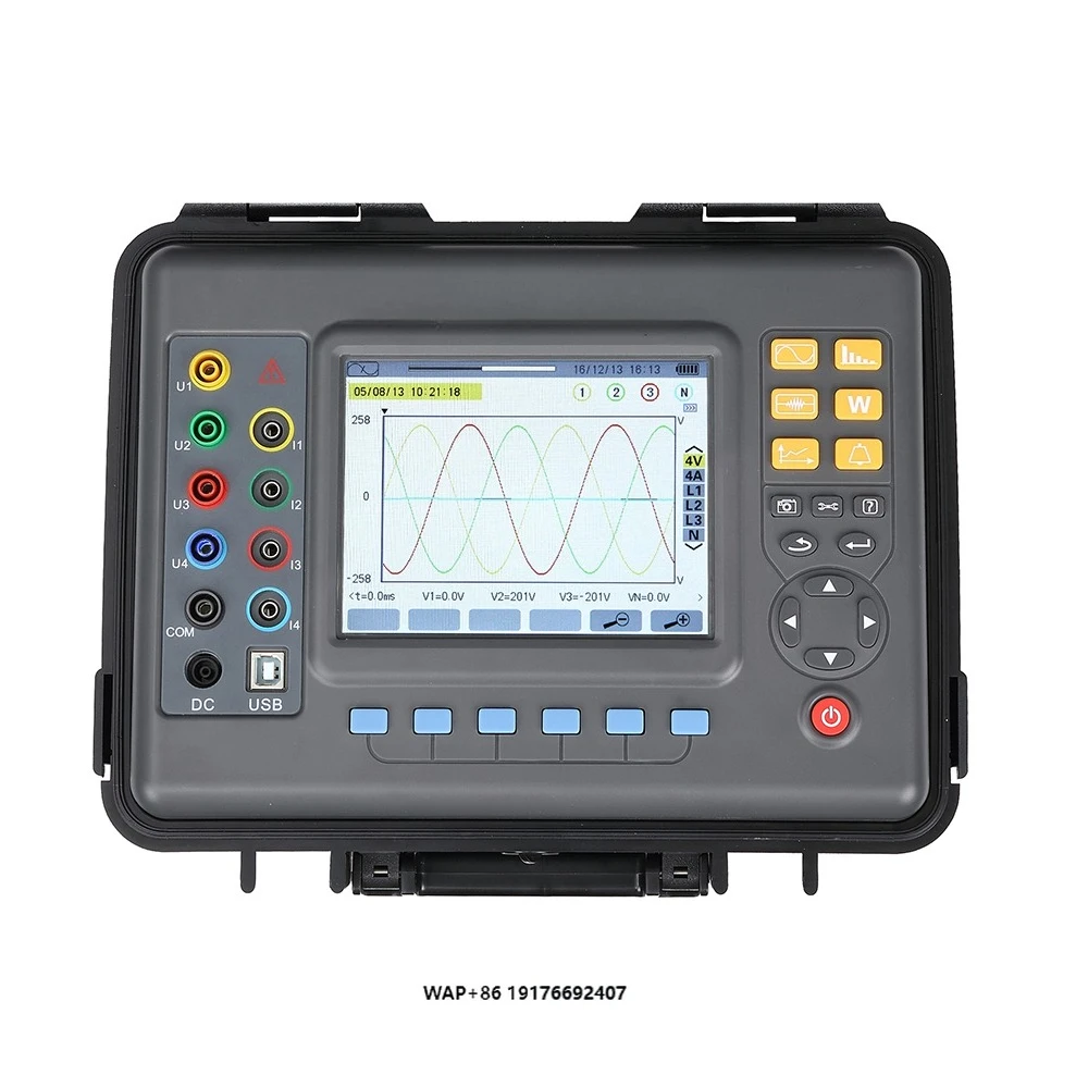 

FUZRR ES4000 Power Analyzer Meter Power Quality Analyzer Voltammeter Analizing Test Instrument