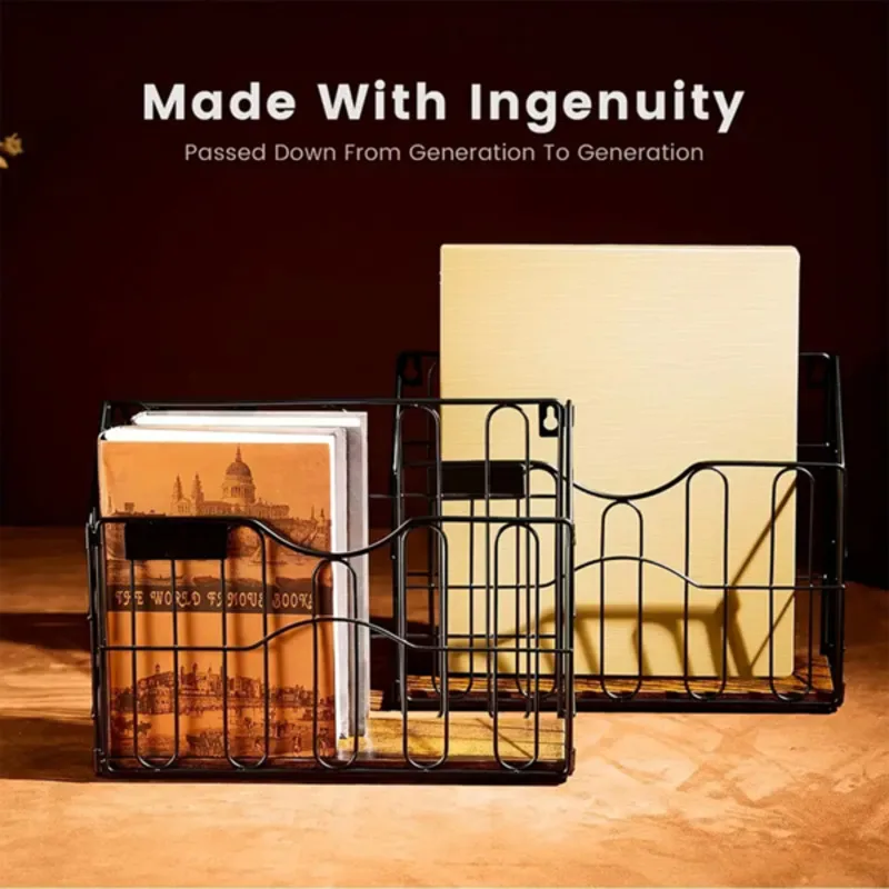 

Two Baskets Hook Net Accessories Photo Display Wall Display Rack Easy To Install Sturdy Wall Mounted Rack Suitable For rooms
