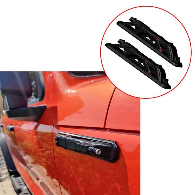 1Pair Car Hood Decoration For Tank 300 Hood Ornament Branch Separator Rainforest Splitter Plastic 3D Printed Car Accessories