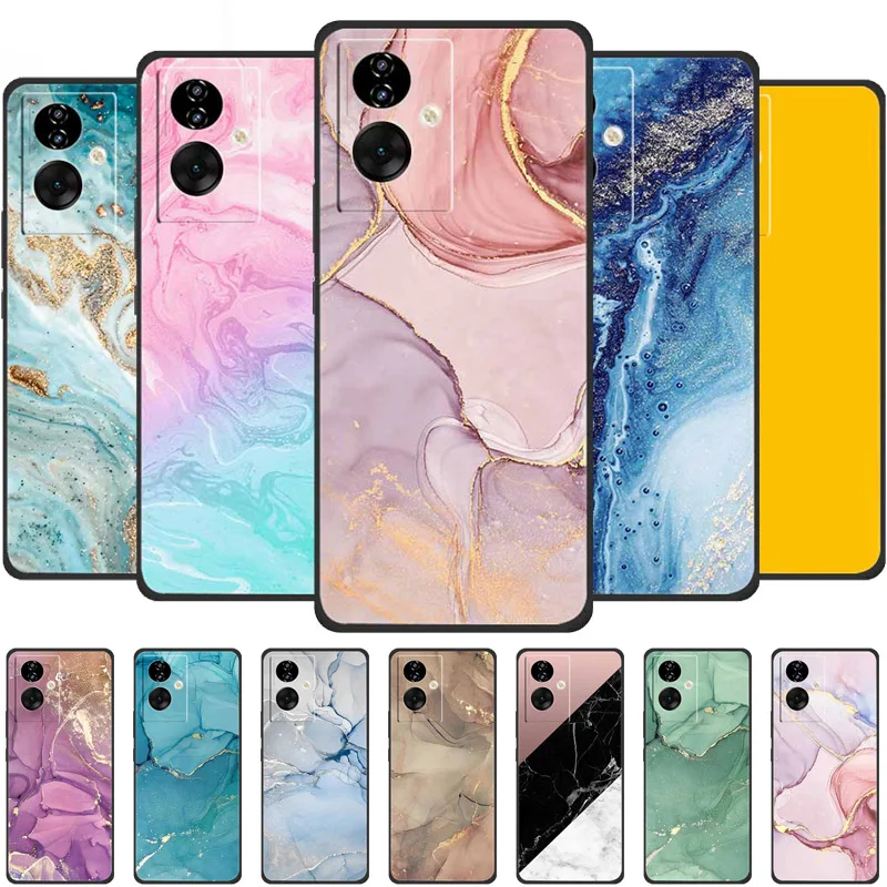 For Oppo A79 5G Case Marble TPU Silicone Soft Phone Back Cover for For OppoA79 A 79 CPH2553 Protection Colorful Bumper Cute Capa