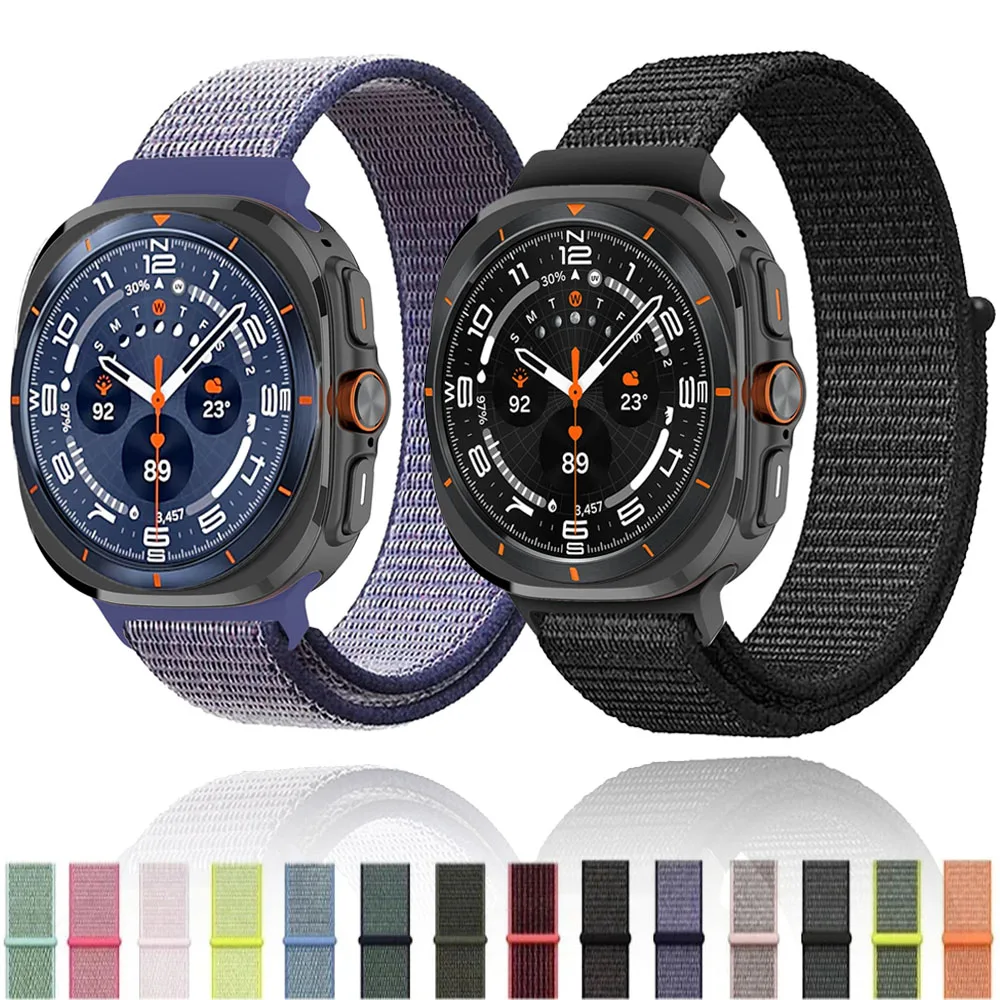 Nylon Loop Strap For Samsung Galaxy Watch Ultra(2025)LTE Sport Adjustable Bracelet Watchband Galaxy Watch Ultra 47mm Accessories