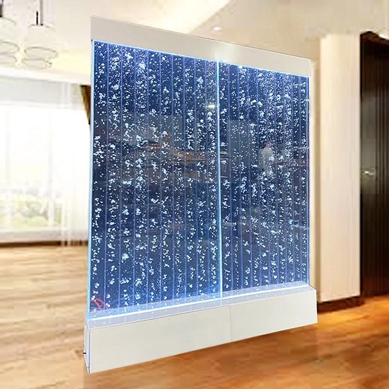 custom.Hot Sale Interior LED Dancing Fountain Acrylic Material Color Changing LED Lights Movable