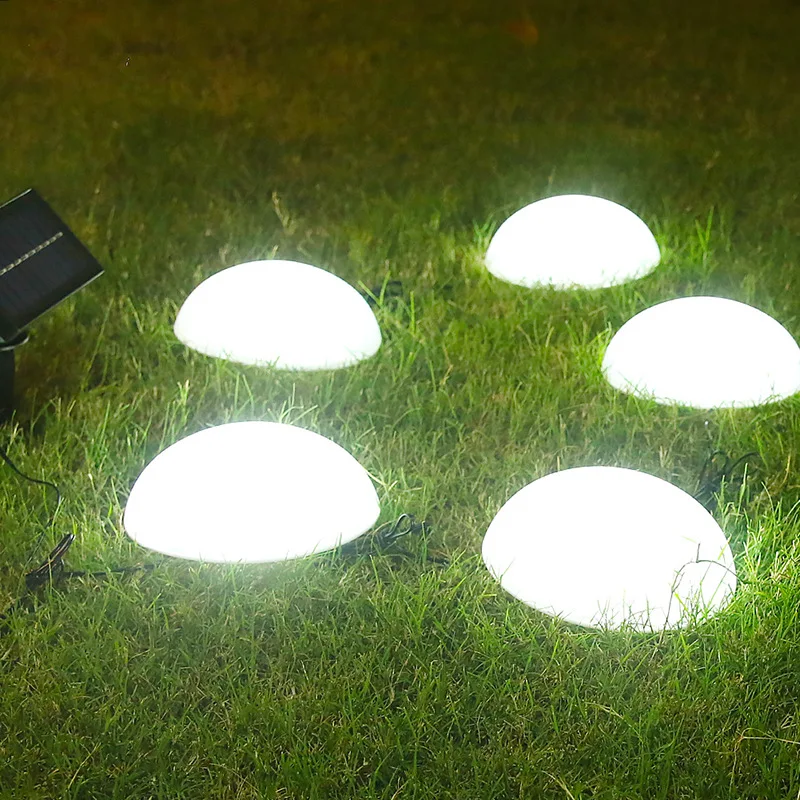 Solar Powered Lights IP65 Waterproof Outdoor LED Lights for Garden Non-Slip Landscape Path Lighting for Patio Lawn