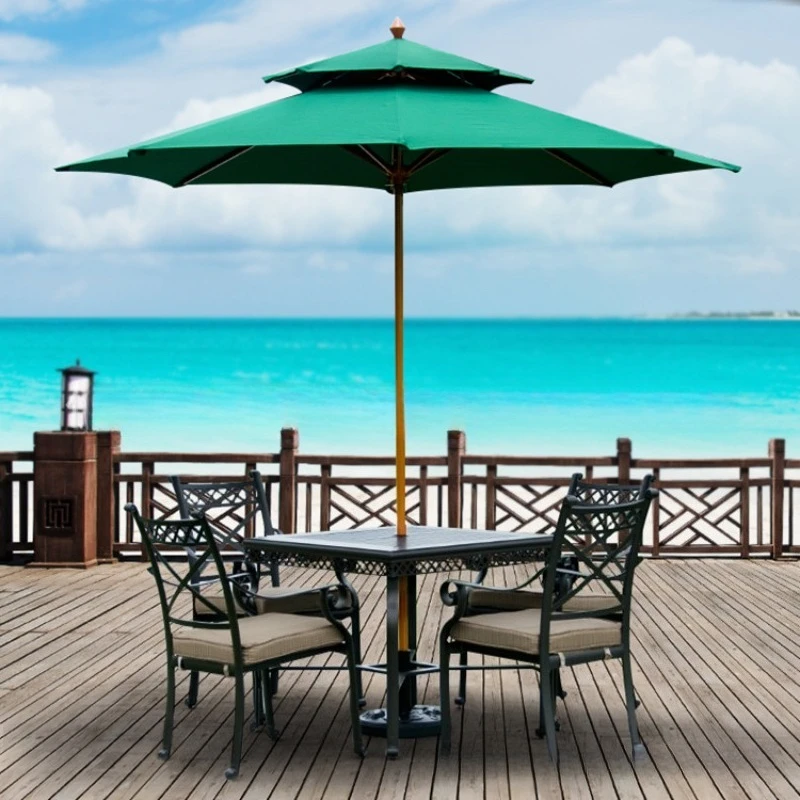 Outdoor central column umbrella courtyard parasol balcony stall beach leisure