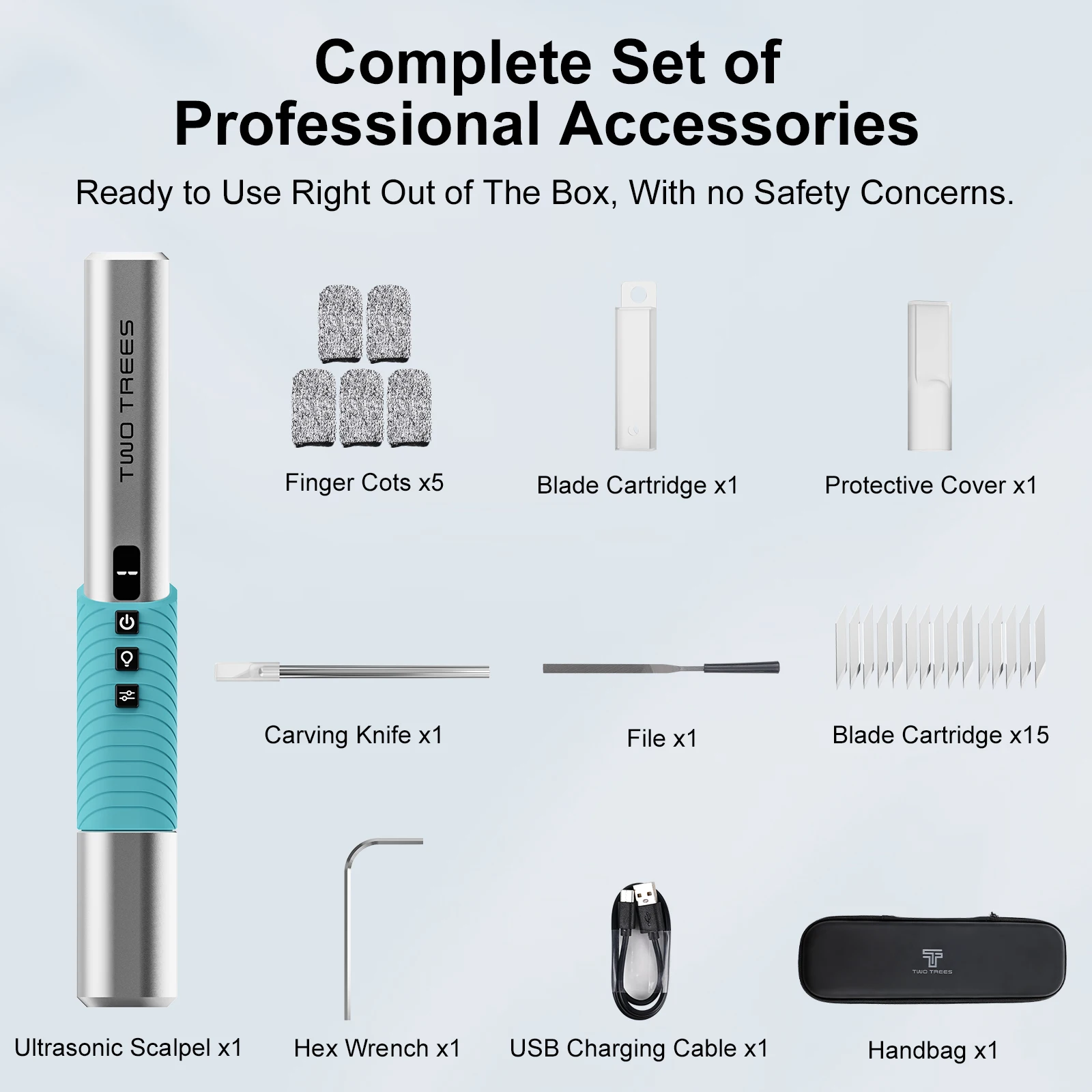 Handheld Ultrasonic Cutter Ultrasonic Cutting Blade Suitable for: Plastic Leather PVC Paper Acrylic Rubber Plasterboard PCB Wood