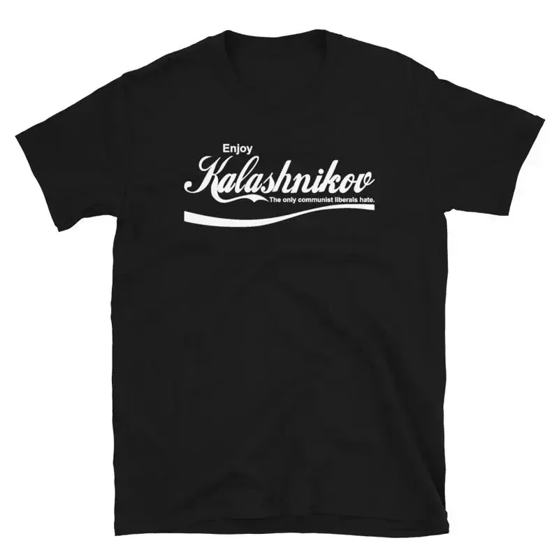 Enjoy Kalashnikov T Shirt Funny AK47 Pro Gun Second Amendment Rifle Come Take It