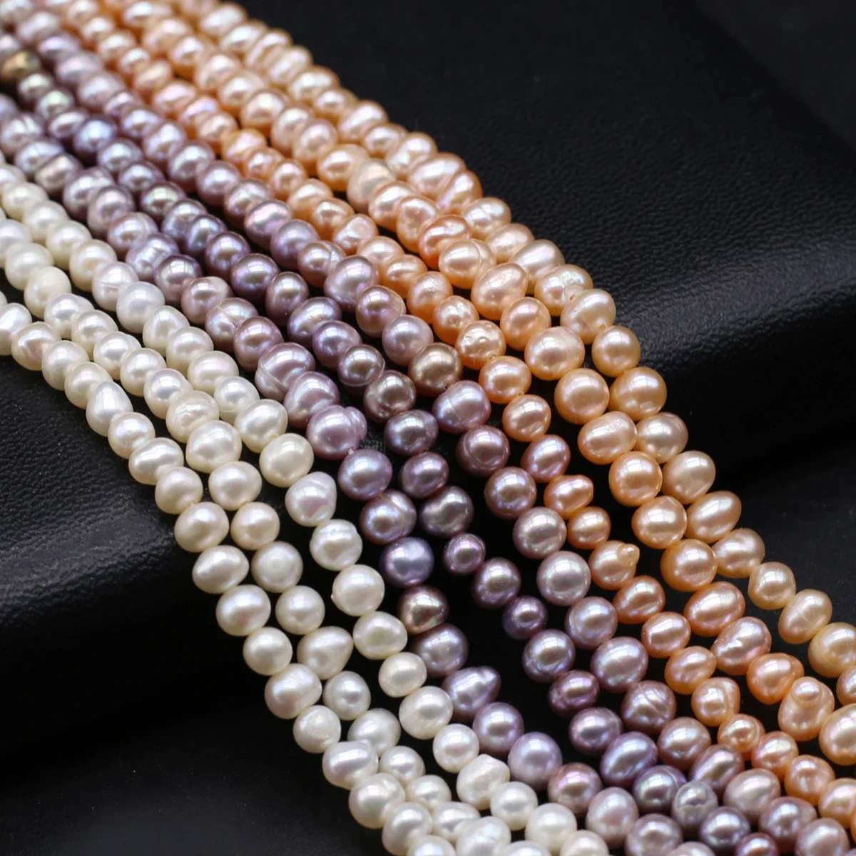 Natural Freshwater Non nuclear Pearl Beads Round Shape isolation Loose Beads For jewelry making DIY necklace bracelet accessorie