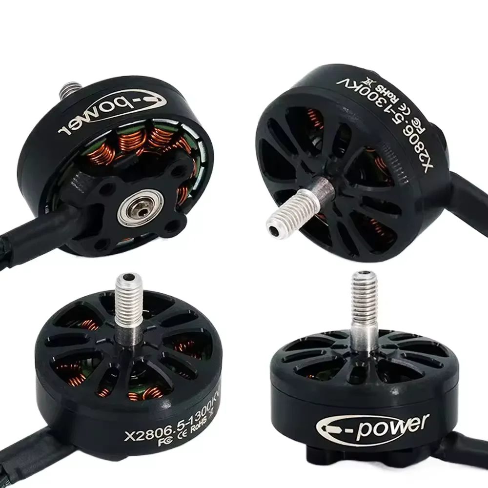 

4pcs New 2806.5 2807 1300kv Brushless Motor 3-6s Motors Cap For Apex Mark4 Mark5 Xl5 7 / 8 / 10inch Fpv Racing Frame Drone Parts
