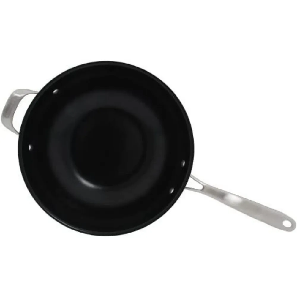 مقلاة Cuisinart GreenGourmet مقاس 12 بوصة بأكسيد صلب غير لاصقة مع غطاء زجاجي #2