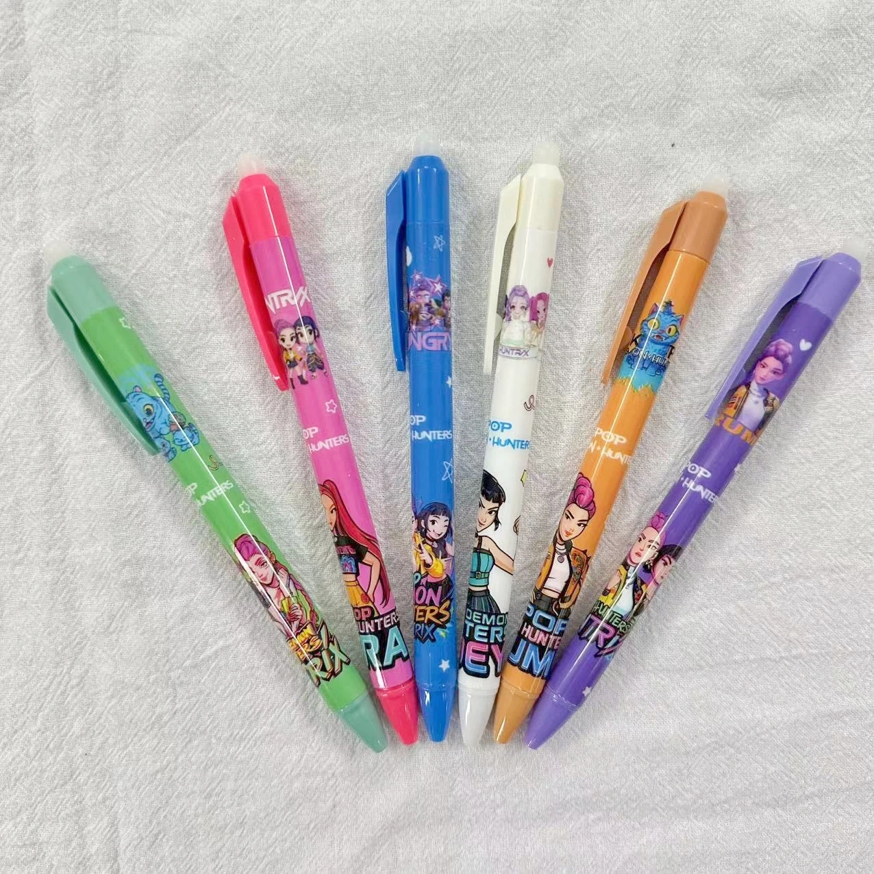 Anime Hunter Gilrs Lumi Mila Zoi Erasable Gel Pens Retractable Smooth Writing School Office Stationery Supplies Birthday Gift view 4