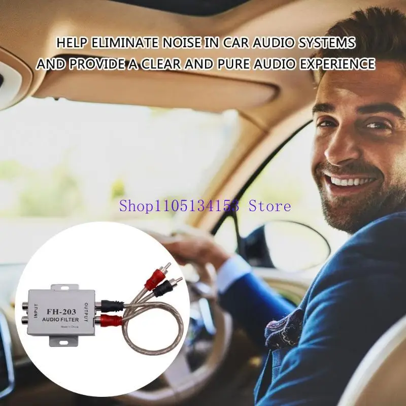kl23 Ground Noise Isolator, Amplifier Noise Filter for Car Stereo & Home Stereo,Car Stereo Noise Suppressor Reducer