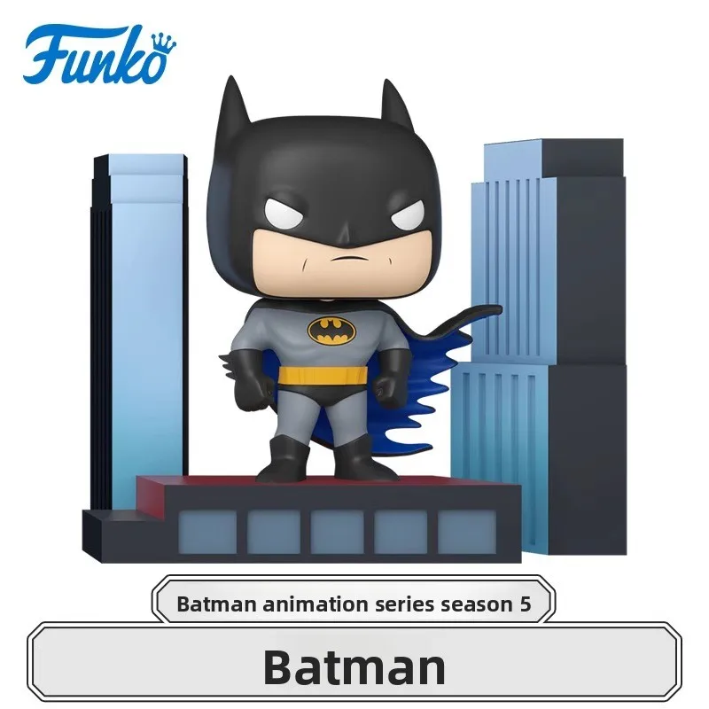 Edição genuína FUNKO POP《Batman Temporada 5 - Batman》Anime Action Desktop Decoração Ornamento Modelo Brinquedos Modelo Colecionável